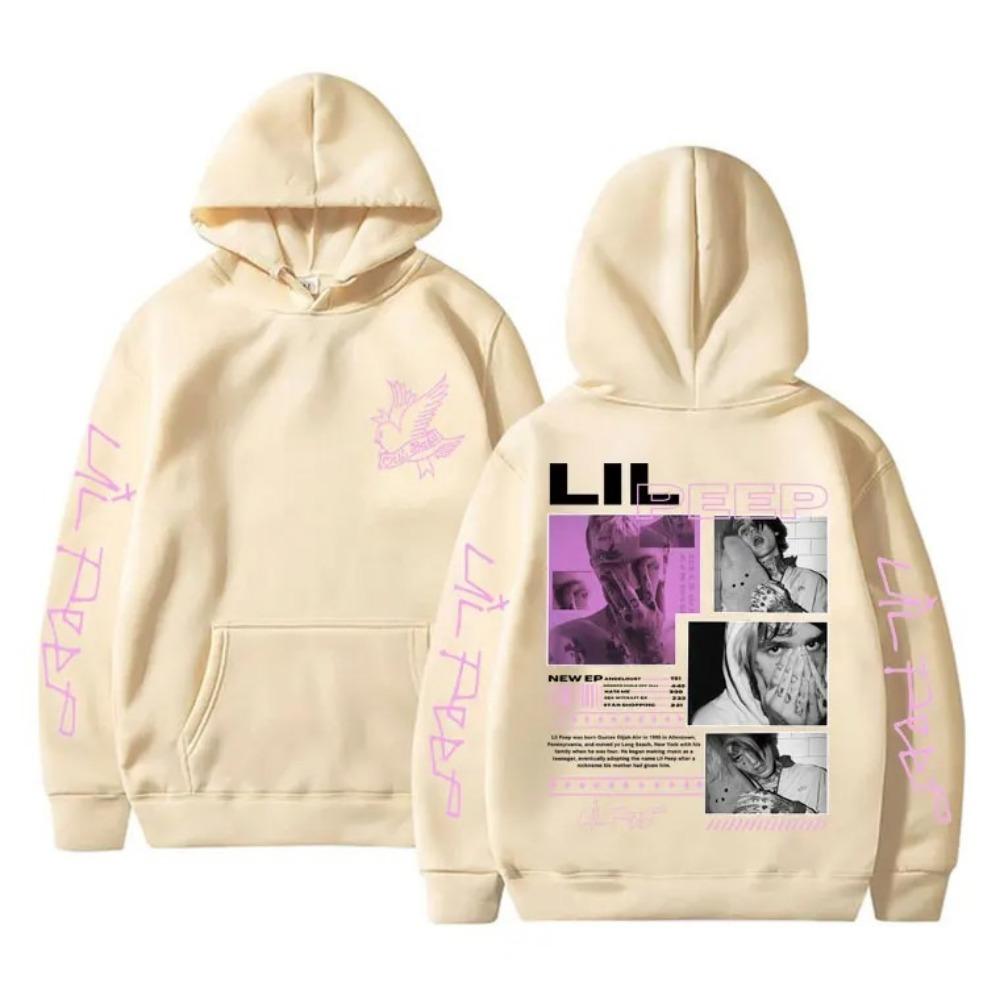 Lil Peep Hell Boy Crybaby Hip Hop Rap Grafická Mikina Pánská Dámská Vintage Oversized Mikina Pánská Móda Streetwear