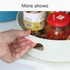 European Style Seasoning Storage Box Rotatable Plastic Solid Color Multifunctional Desktop Storage Rack Rotating Rack