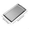Organizer Tray for Serving, Rectangle Plate in Stainless Steel Commercial Use