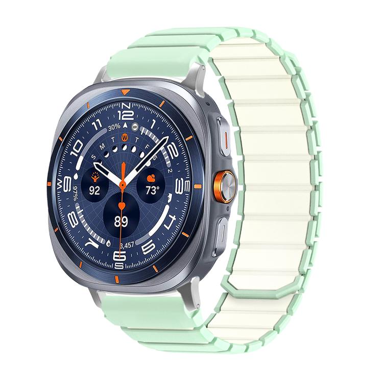 Good Quality For Galaxy Watch9/8/9 Classic/8 Classic Two Color Magnetic Silicone Watch Band SYA003399801E