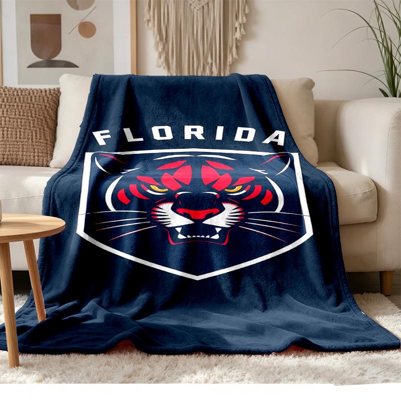 Florida Panthers Soft and comfortable flannel Suitable for sofas living rooms outdoor camping travel and also makes a great anniversary gif