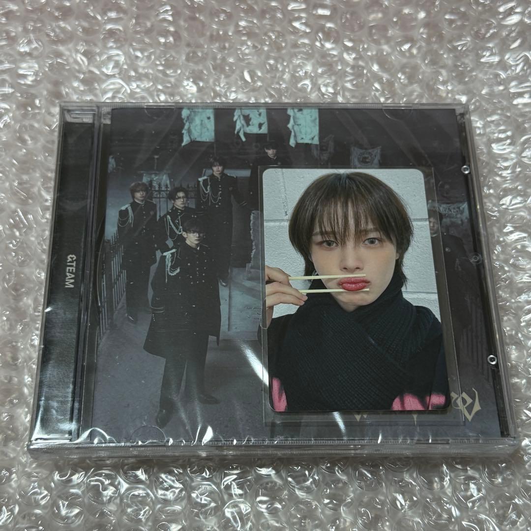Used &TEAM Weverse Lucky Draw Munching Photocard (Chopsticks Ver.) K