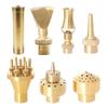 1/2" 3/4" 1" Brass Swimming Pool Decorative Fountain Nozzles Head For Outdoor Music Water Fountain Waterfall Garden Decoration