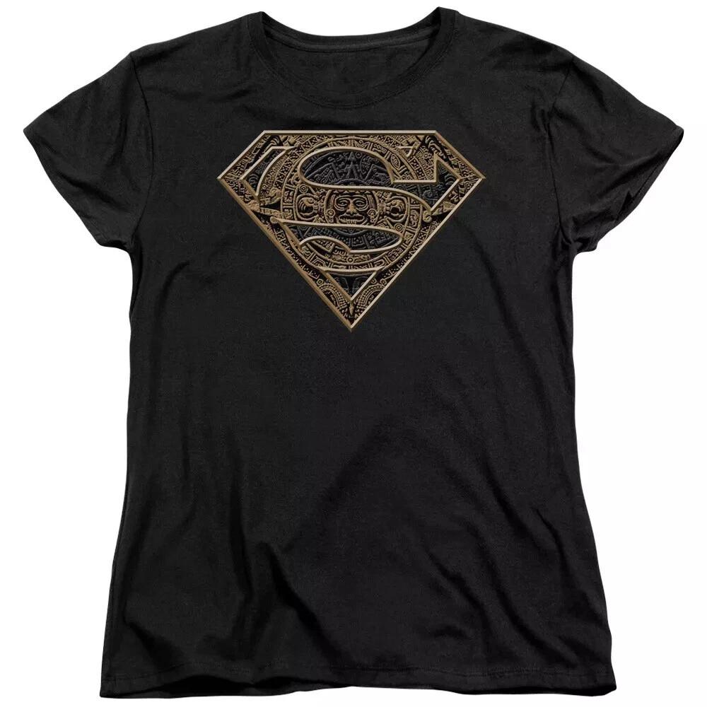 Superman  Aztec Shield  Women s T-Shirt M