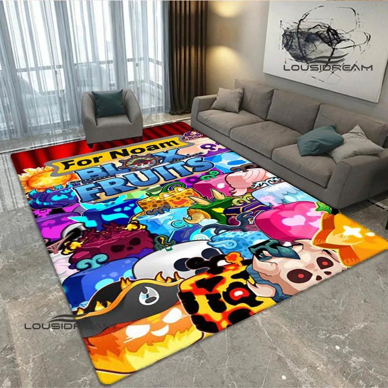 3D game B-blox fruits printed carpet Non -slip carpet bedroom decoration living room decoration washroom floor mat birthday gift