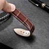 Genuine Leather Watch Strap 18mm 20mm 22mm WatchBand for Men Women Wrist Watch Band Accessories Metal Buckle Black Light Brown