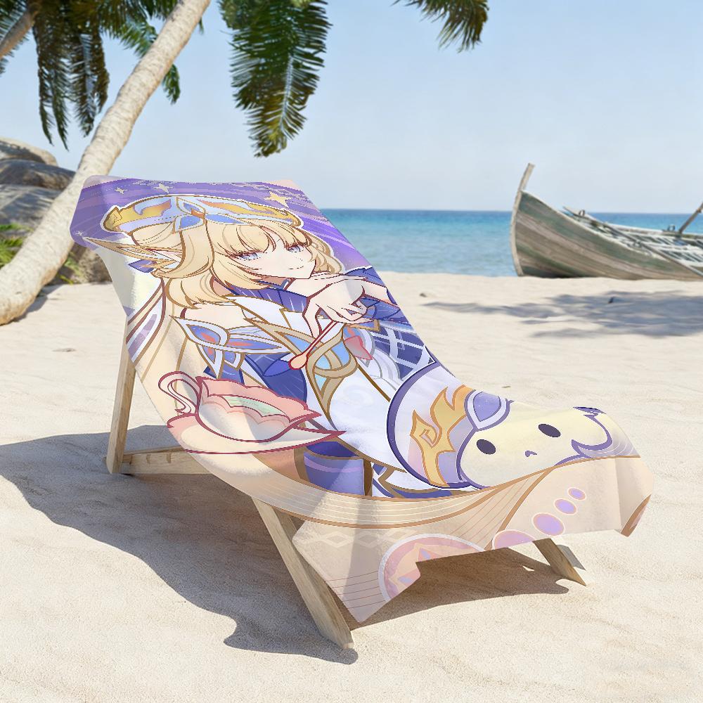 Game Genshin Impact Nicole Reeyn Beach Towel For Beaches Yoga Studios Gyms Hot Springs Swimming Pools And Picnics