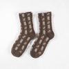 Zhuji Women's Mid-Calf Korean Style Socks - Autumn/Winter Japanese Preppy Long Tube Pile Socks
