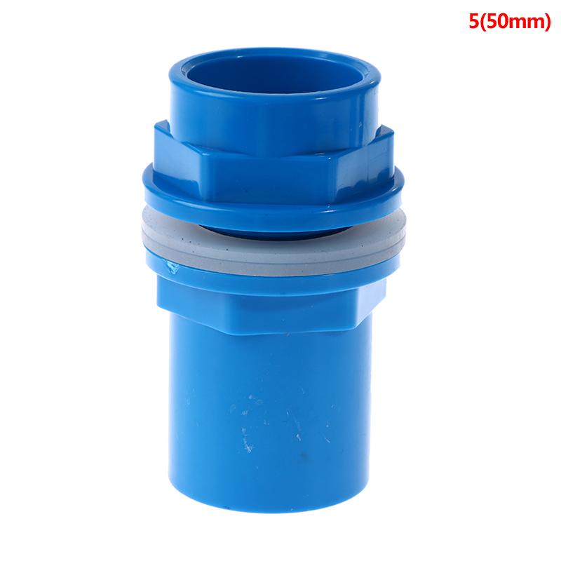 1Pcs I.D.20-50mm Thicken Aquarium Drainage Connector Fish Tank PVC Pipe Drain Joint Garden Home Hydroponic Water Tube Fittings