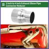 Mandrel Exhaust Pipe Adaptor Concentric Reducers 3" OD to 4" OD Silver Tone