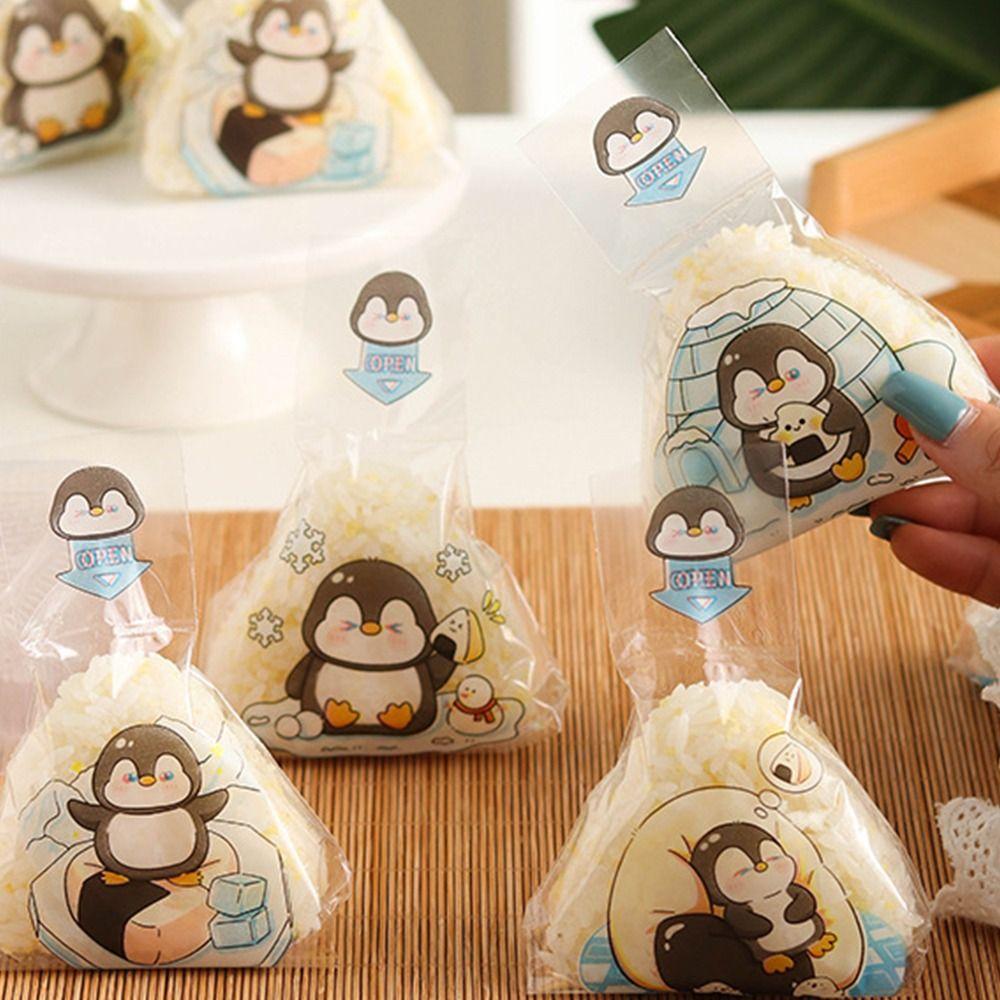 Pinguin Dreieck Tasche 50Pcs Bento Zubehör Haushalt Reis Ball Verpackung Tasche