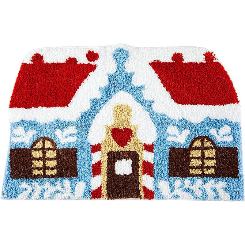 

Рождественский имитация кашемирового ковра, грязный, легко ухаживать, нескользящий коврик для дома, спальни, гостиной, учебы 40 * 60cm