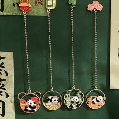 Metal Creative Bookmark Cute Panda Page Pendant Creative Student Instagram Style Can Advanced Sense Reading Page Holder