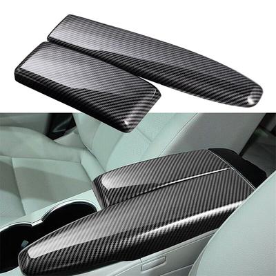 2 τεμάχια ABS Carbon Fiber Look Κάλυμμα Πλαισίου Υποβραχιόνιου Αυτοκινήτου για Benz C W204 E W212