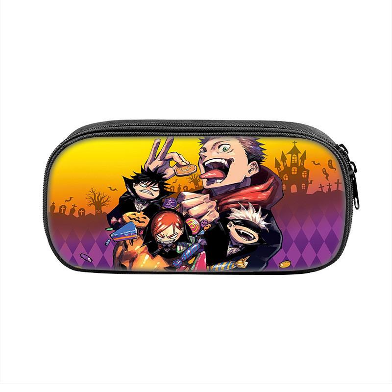 Jujutsu Kaisen Anime Character Print Student Single Layer Stationery Storage Bag For Students And Teenagers