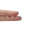 Geometric 925 Sterling Silver Stud Earrings – Small, Exquisite, Trendy, Niche Design for Summer 2021