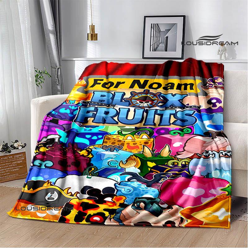 Coperta con stampa di frutti B-blox Coperta da picnic Coperte calde Coperta da esterno Coperte per letti domestici Regalo di compleanno