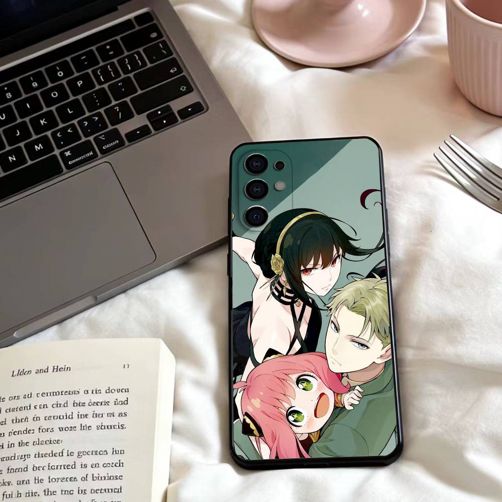 Anime S-Spy X F-Family  Phone Case For Samsung S25,24,23,22,30,21,10,9,Ultra,Plus,Lite,FE,4,5 G Soft Black Case