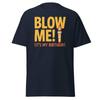 Funny Blow Me It's My Birthday T-Shirt - Adult Humor Tee