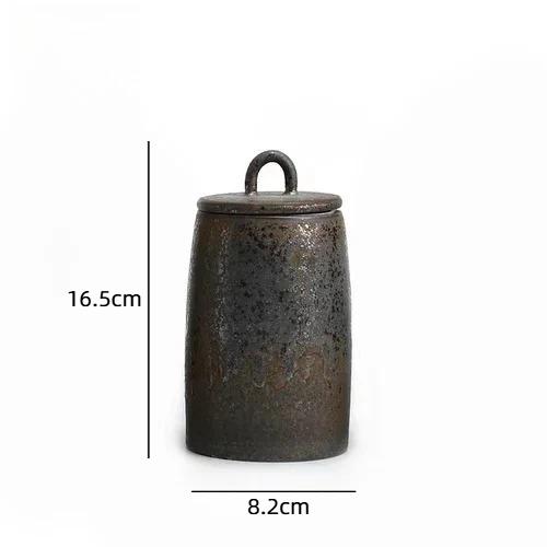 Stoneware Tins Porcelain Sealed Jar Household Large and Small Size Japanese Style Tea Container Tea Box Jar Storage