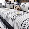 Autumn Living Room Non-slip Striped Sofa Cushion Couch Sofa Covers Mat Chenille Slipcover Funda Sofa Mat