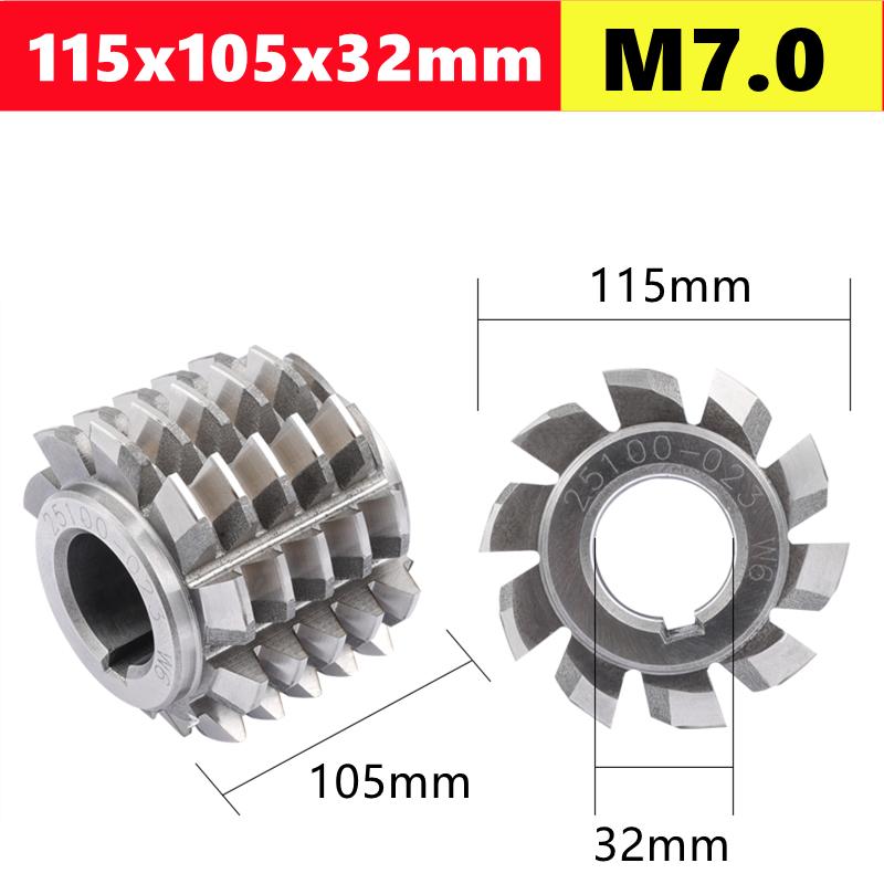 HSS Gear Hob M0.5 M0.8 M1 M6M8 M10, Pressure Angle 20 Degrees, Used for Milling Machine Slot Machining and Rolling Cutting Tools