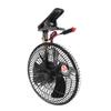 8in Car Cooling Fan Cigar Lighter Powered Black Quiet Metal Clip On Fan for Car Truck SUV RV Boat Bus DC24V