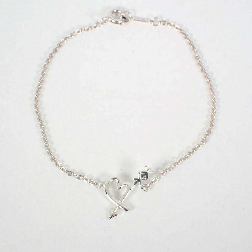 [Used] TIFFANY/Tiffany 925 Loving Heart & Arrow Bracelet/g497-22