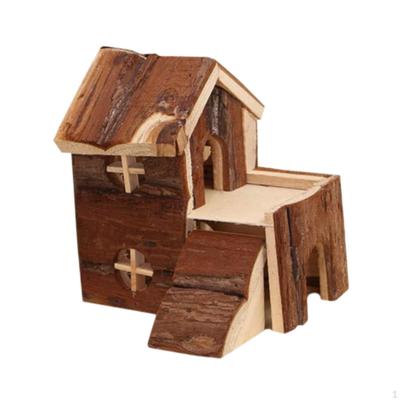 Wooden Hamster House Pet Supplies Small Animal Hideout for Animals