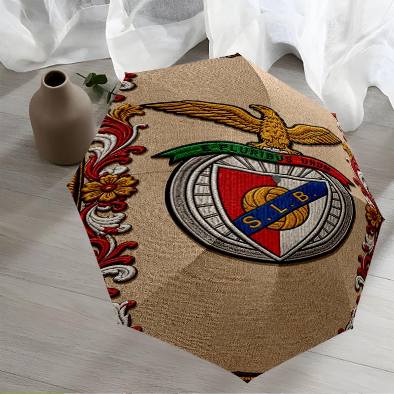 Benfica Theme Automatic Umbrella, Lightweight & Portable, 8 Rib, Perfect for Outdoor Travel, Birthdays, Christmas, Gifts.