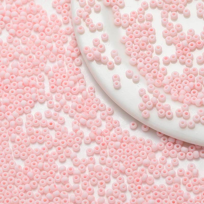 2mm Frosted Round Seed Beads - Macaron Color Series, 10g Pack for DIY Jewelry & Beading