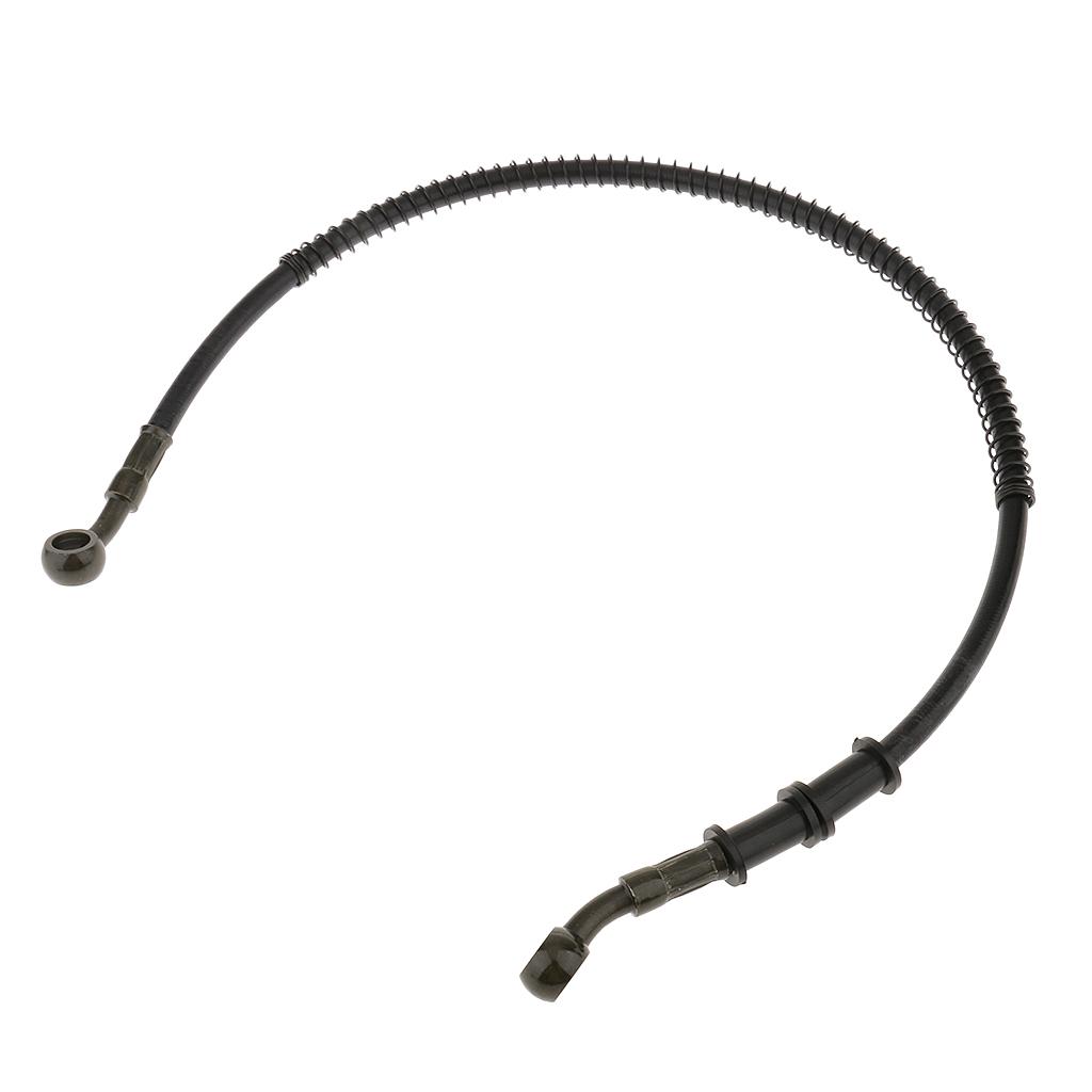 Motorcycle Brake Hose Hydraulic Oil Line Braided Tube for Motorbike ATV Universal 60cm Black