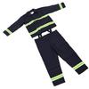 Fire Retardant Work Suit L Size Fireproof Jacket Pants High Visibility for Fire Protection Welding Cold Weather