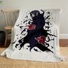 1 Manta de Franela con Diseño Temático Sharingan - Suave y Cálida Impresa en 3D, Ligera para Todas las Estaciones, Manta para Acampar, Viajar, Cama-080756