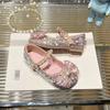 Children's crystal princess shoes spring and autumn children's versatile single shoes soft-soled baby leather shoes