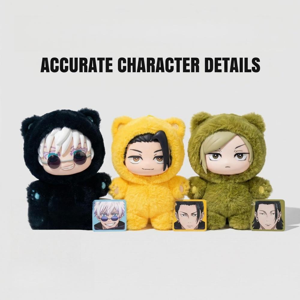 Cute Plush Doll Jujutsu Kaisen Battle V2 Cat Paradise Party Anime Peripheral Soft Stuffed Collection Home Decor Toy Gift Kids