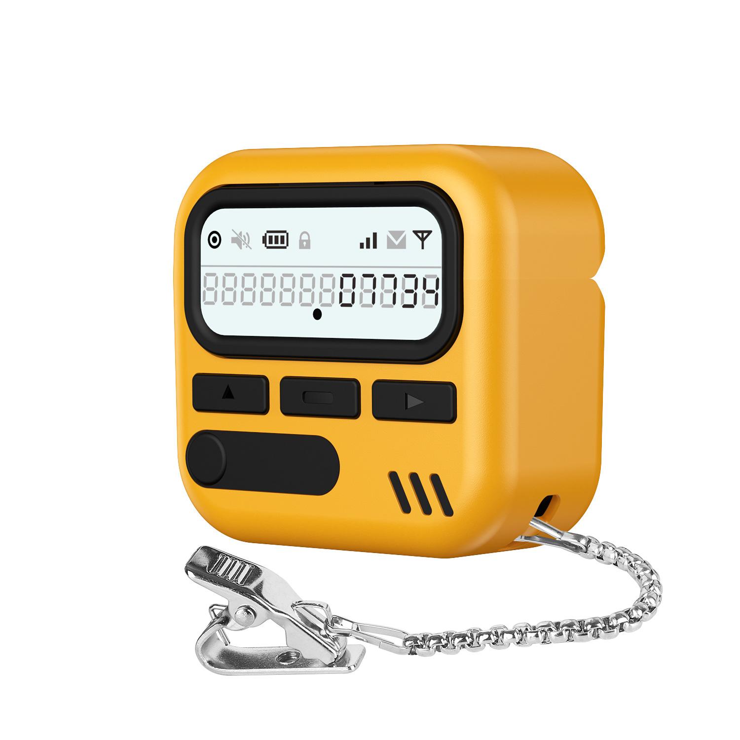 

Защитный чехол для наушников, чехол Page Design и клипса, предотвращающая потерю жёлтый