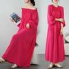 Round Neck Loose Long Dress