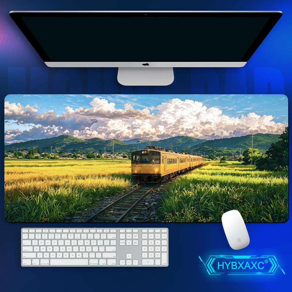 HYBXAXC Japanese Street Style Mouse Pad Gamer HD Large Custom Mousepad XXL Desk Mat Natural Rubber Carpet Gaming Laptop Mice Pad