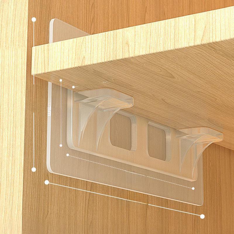 Triangle Bracket Punch-Free Hook for Wall or Wardrobe Partition