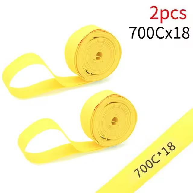 1 Paar 2 Stück Fahrradschlauch Premium PVC Felgenbänder Streifen MTB Mountainbike Rennrad Faltreifen Einlage Abdeckung 26 27.5 29 700c Zoll