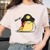 Harajuku Faules Ei Druck Damen T-Shirt Gudetama T-Shirts Kurzarmshirt Kawaii T-Shirts Gothic Weibliche Ästhetik T-Shirt Oberteile