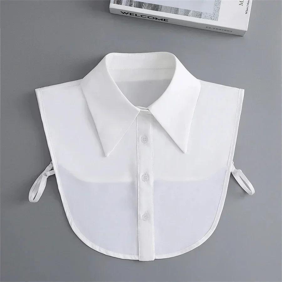 Hollow Lace Chiffon Doll Cotton Fake Collar Blouse Sweater Detachable Shirt Collar False Collar Lapel Women Top Collars Decor