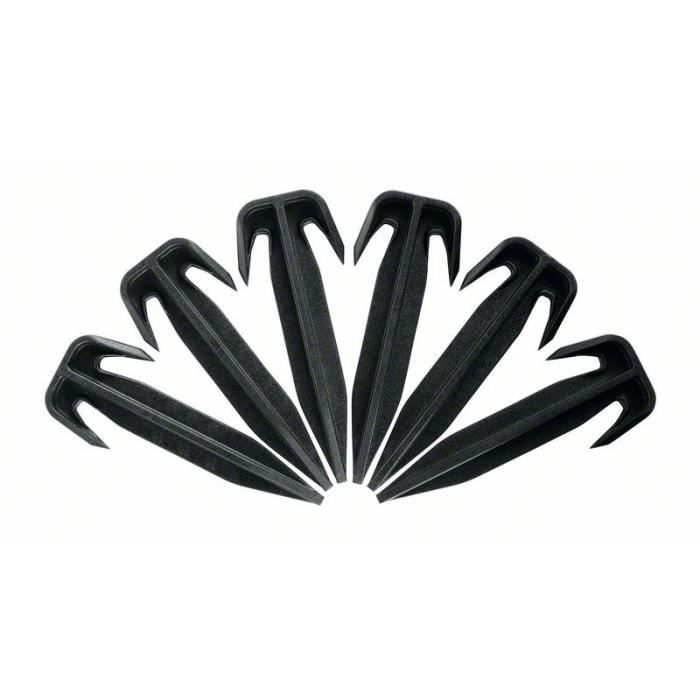 Sachet de 100 cavaliers pour tondeuse robot - bosch - noir - dimensions 21,1x17x6,9 cm