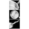 Nonstick Frying Pan Cooker Metal Skillet Egg Versatile Easy to Cleans Fry Saute Pot for