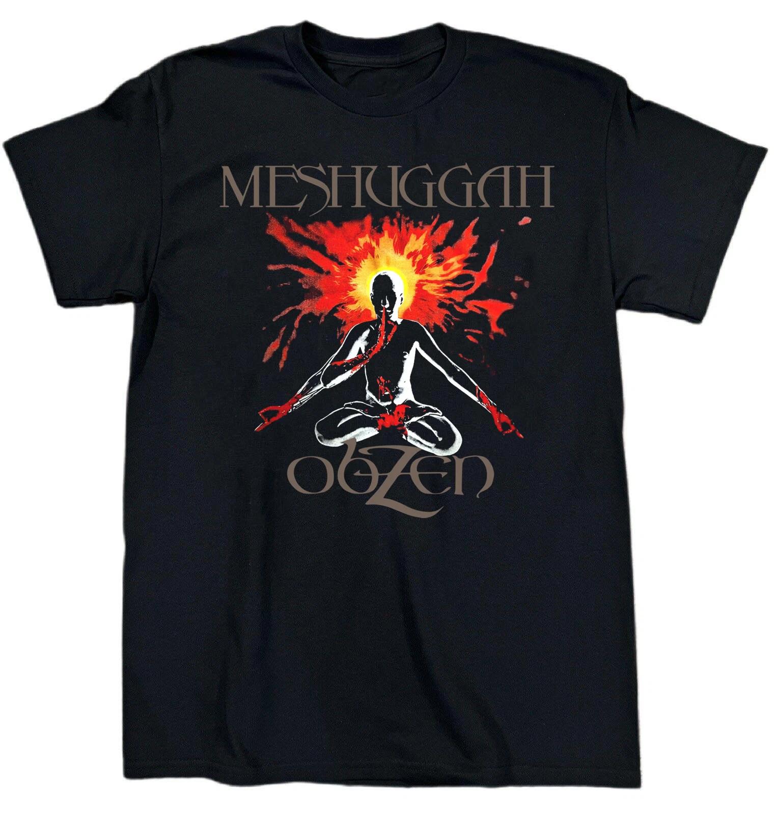 Meshuggah Band Obzen Album For Fans Cotton Black T Shirt S-5XL TR529 M