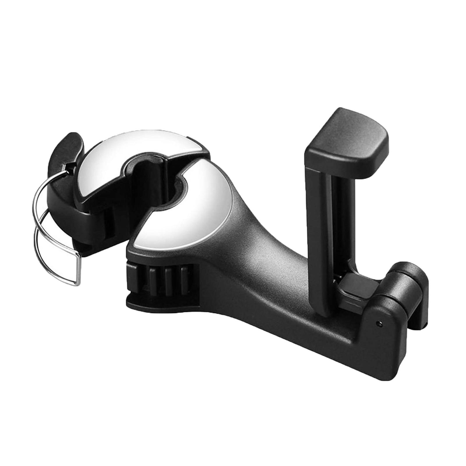 

2 в 1 крючки для автомобильных сидений для кошельков и сумок с держателем для телефона Выдвижной автомобильный держатель для телефона C