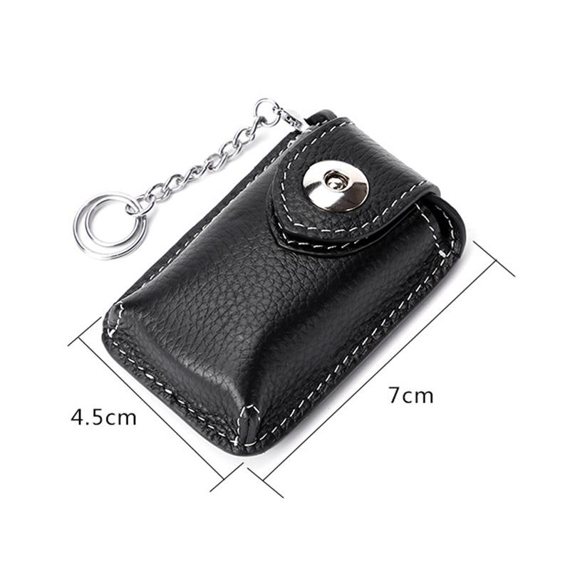 Belt Wear Genuine Leather Smart Key Holder  Waist Car Key Holder Magnetic Buckle Small Key Bag