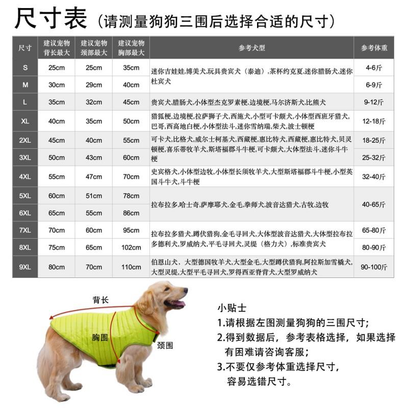 Warm Reversible Dog Coat Medium Dogs Winter Fall Waterproof Windproof Thick Cotton Pet Jacket