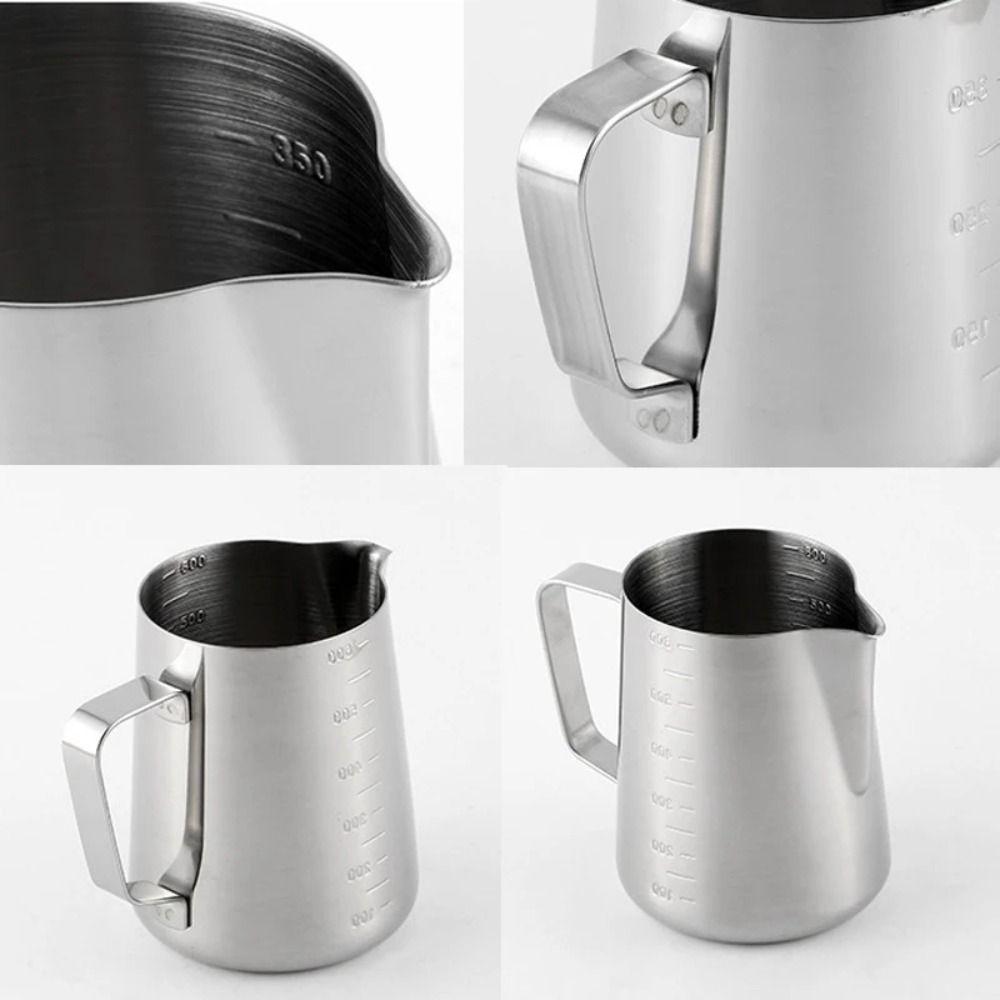 Thickened Espresso Coffee Pots Stainless Steel Coffee Cup New Pull Flower Milk Mugs Cup